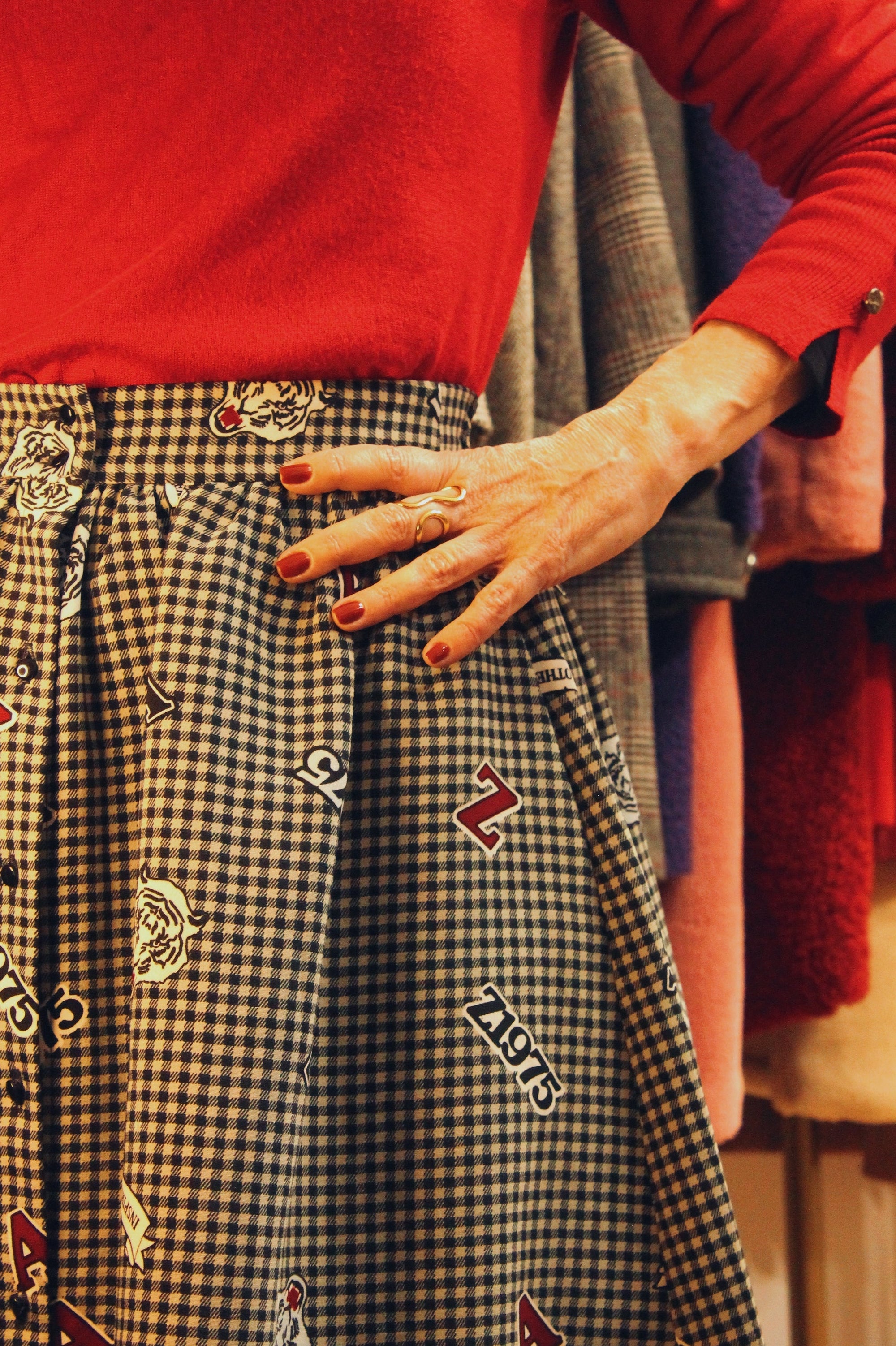 Saia Retrô Xadrez Vichi